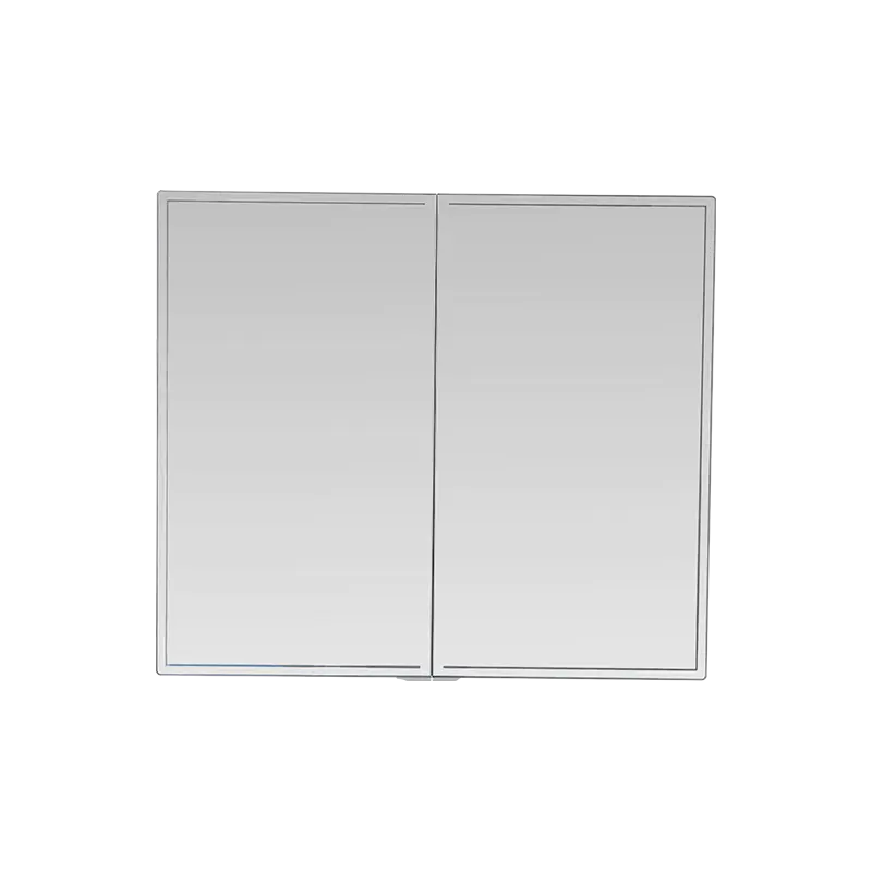 Tủ gương chống nước hai cửa hợp kim nhôm có đèn LED