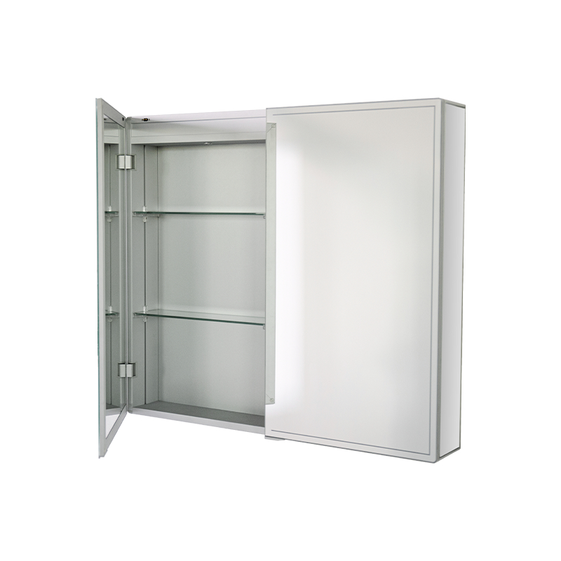 Tủ gương chống nước hai cửa hợp kim nhôm có đèn LED Tủ gương chống nước hai cửa hợp kim nhôm có đèn LED