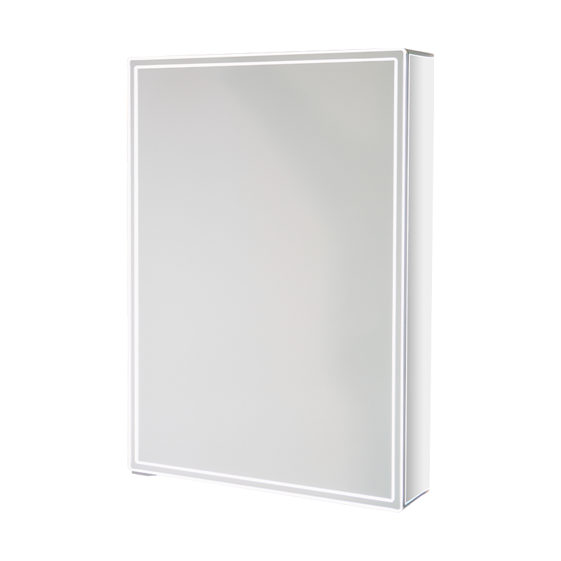 Hợp kim nhôm Tủ gương phòng tắm LED chống nước một cửa Hợp kim nhôm Tủ gương phòng tắm LED chống nước một cửa