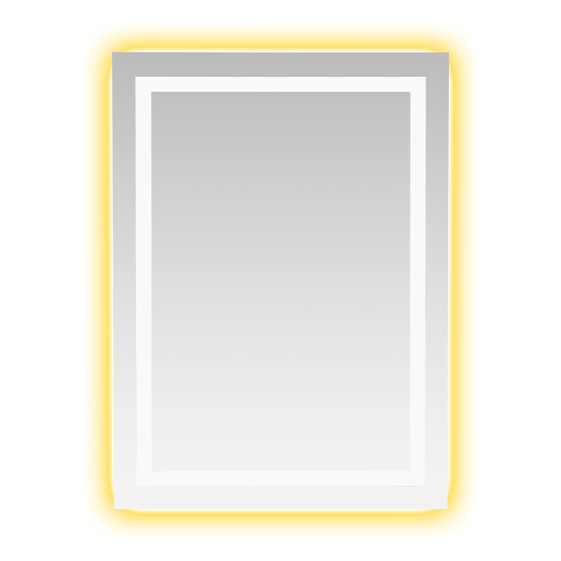 Khung nhôm LED làm mờ thông minh Gương phòng tắm có đèn nền Khung nhôm LED làm mờ thông minh Gương phòng tắm có đèn nền